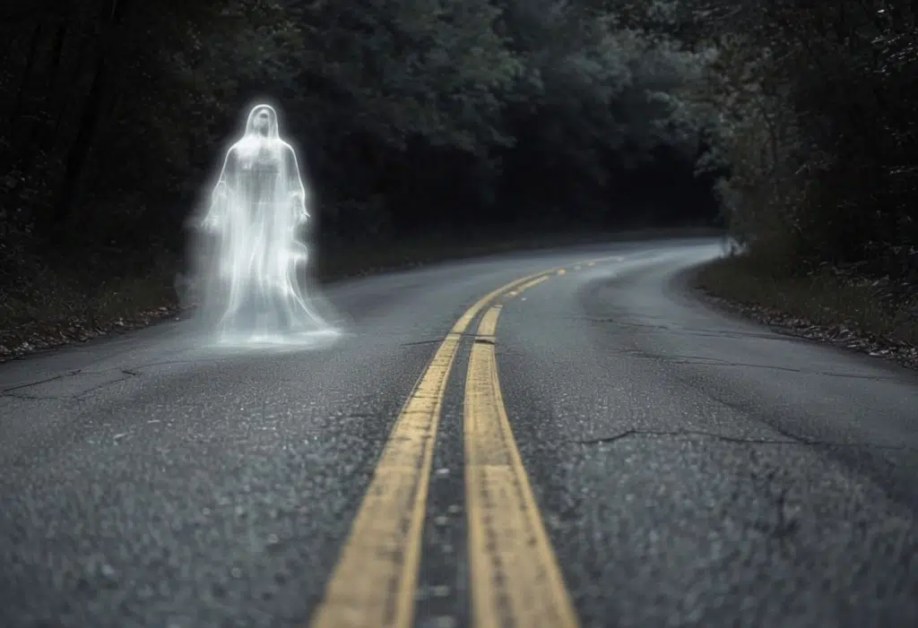 chica autoestopista fantasma