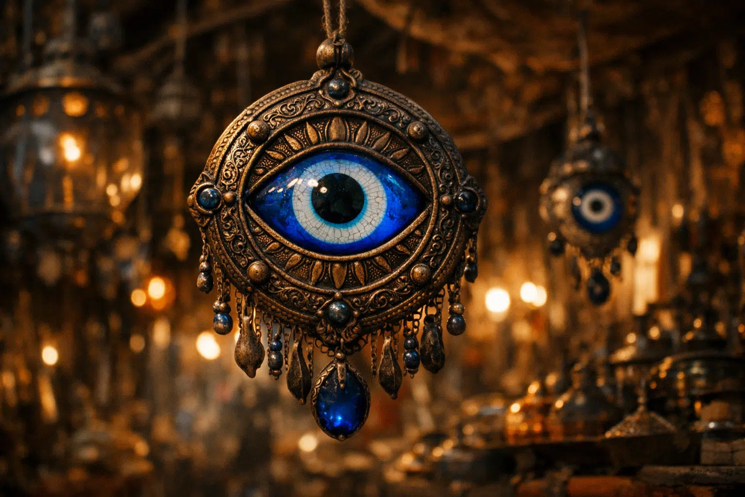 ojo turco amuleto proteccion antiguo
