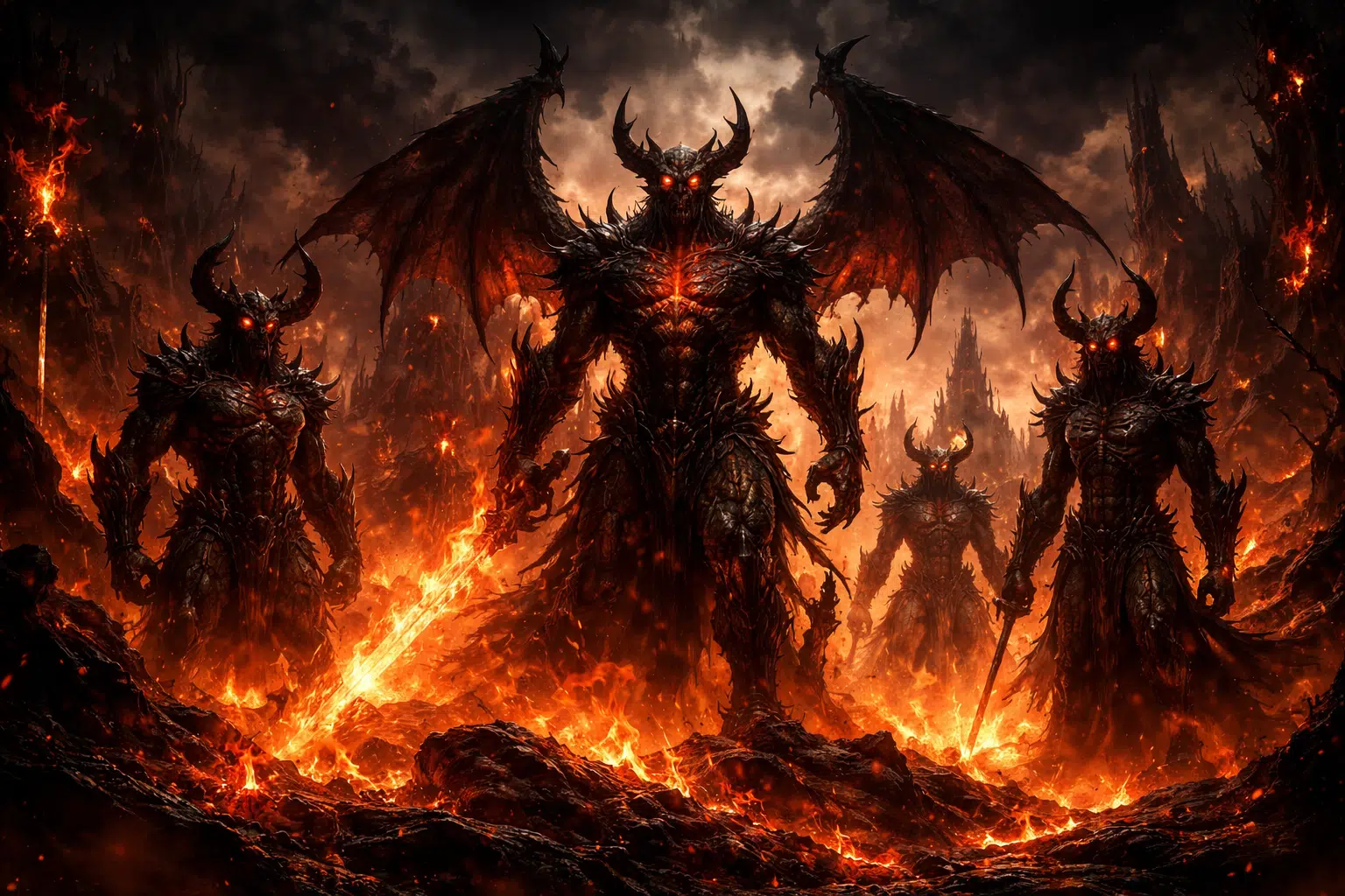 Jerarquía de los demonios en el infierno