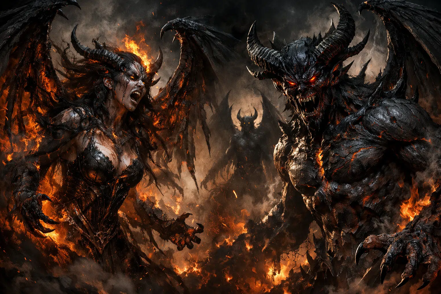 angeles caidos y demonios