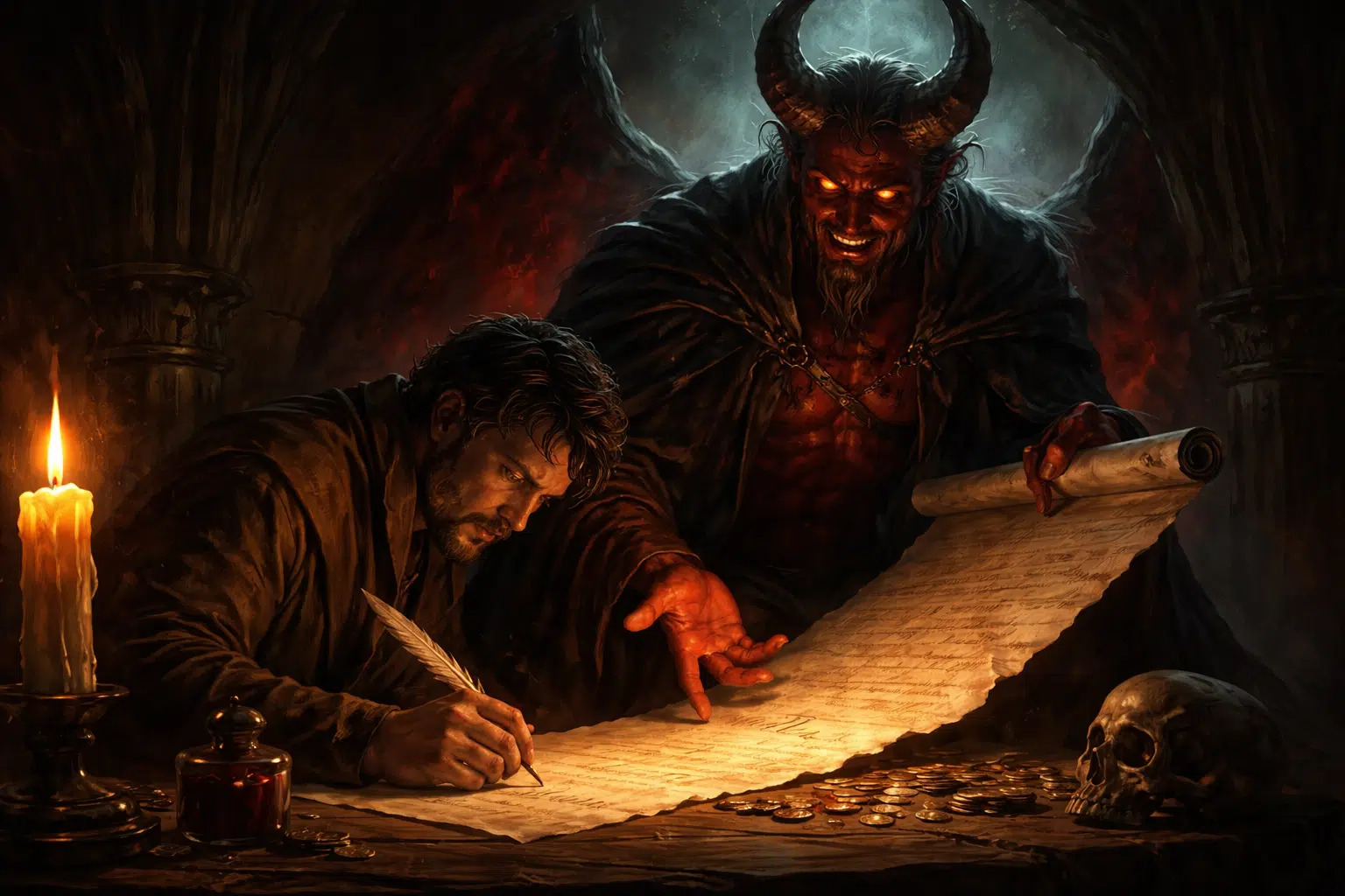 Vender el alma al diablo